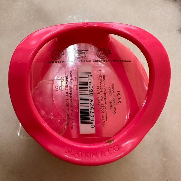 Bath & Body Works Pink Black Leopard Animal Print Peace Sign Scentportable Visor - Picture 6 of 6